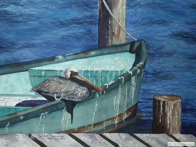 Pelican on the Boat